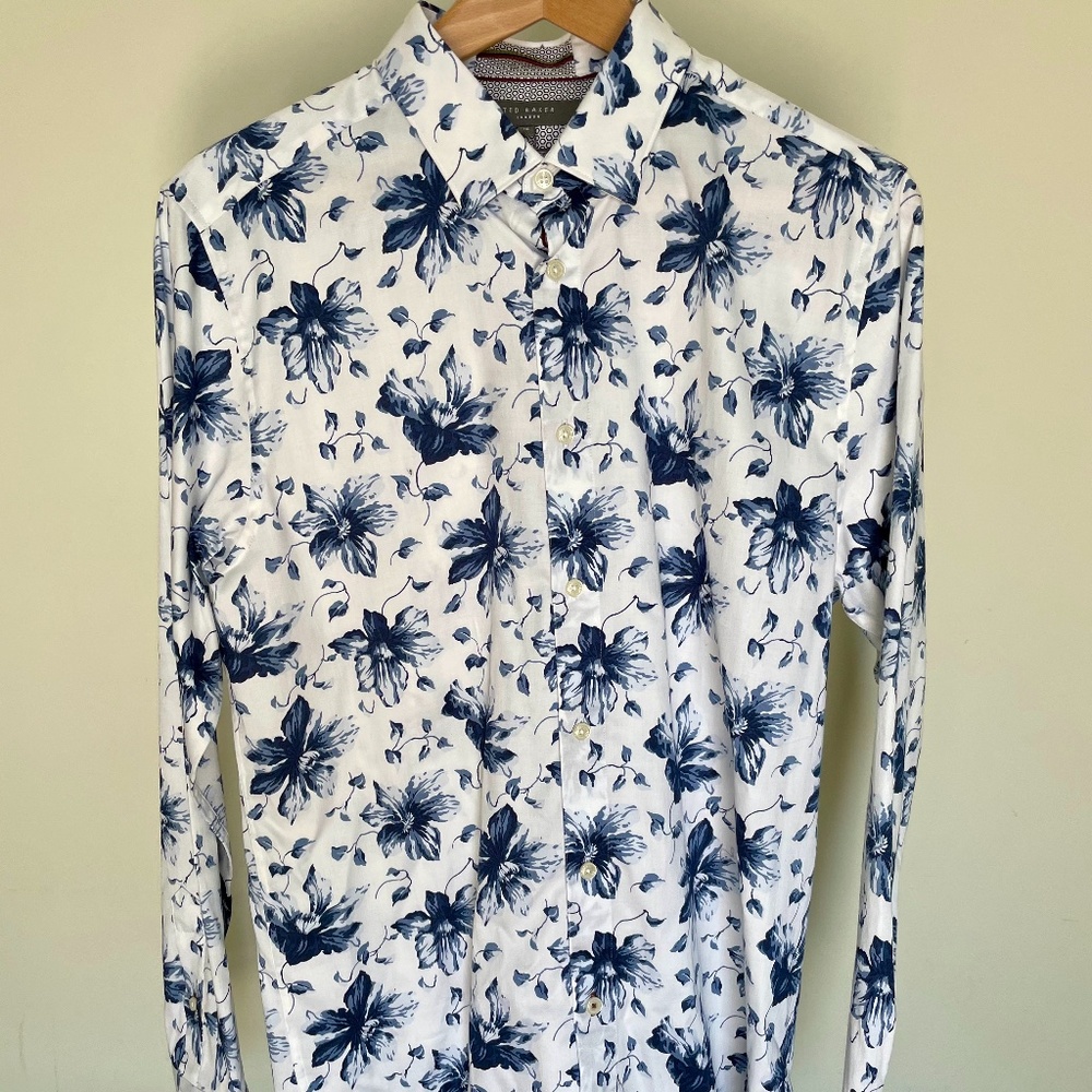 NEW Ted Baker London | Long Sleeved Floral Shirt